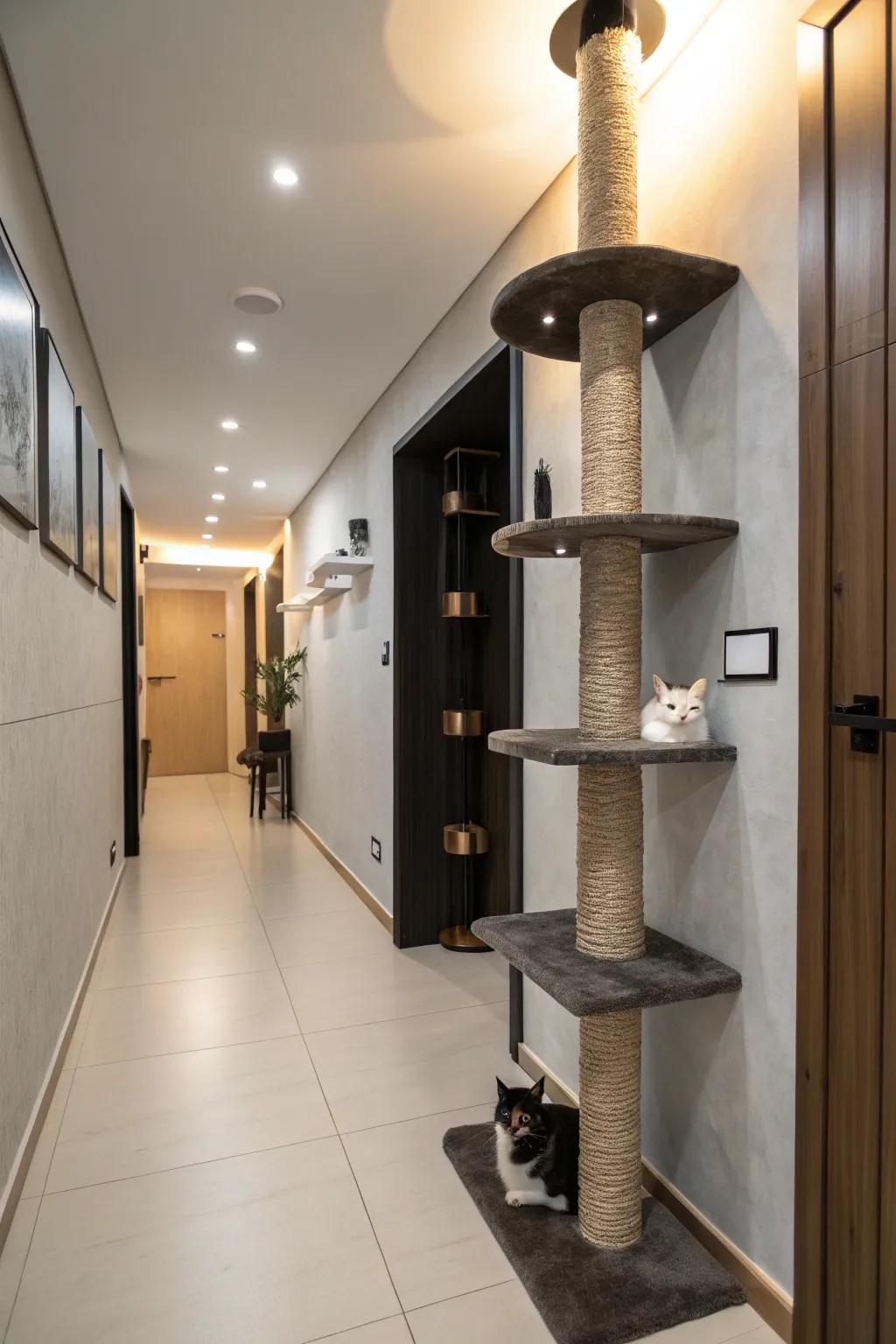Wall-affixed structures are great for homes where space is limited.