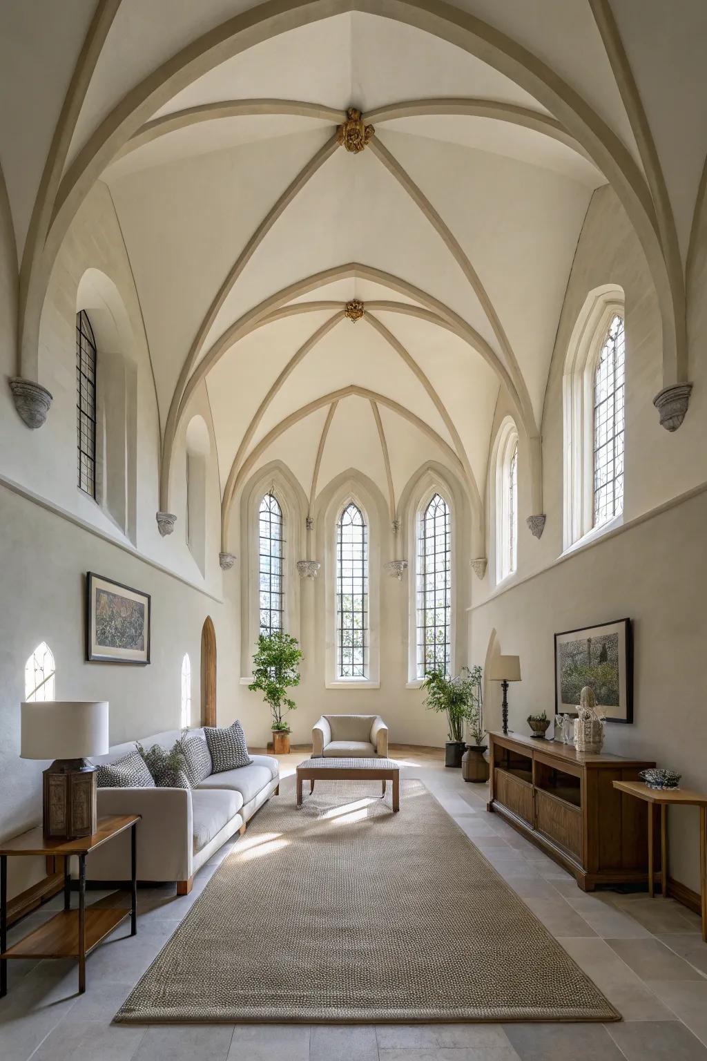 Neutral shades produce a calm and advanced atmosphere.
