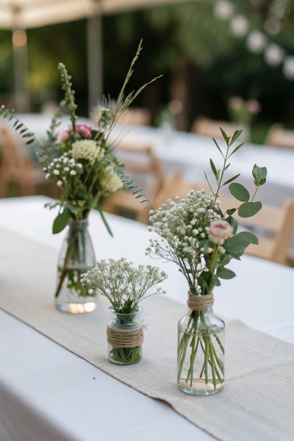 Realize elegance with simple table designs.