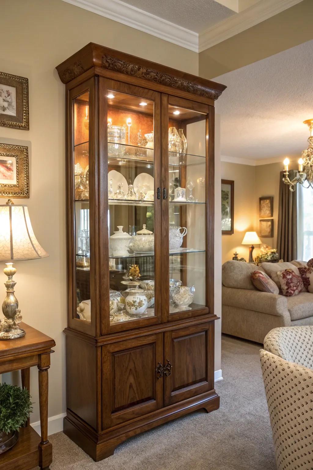Showcase unique collections in your china cabinet.