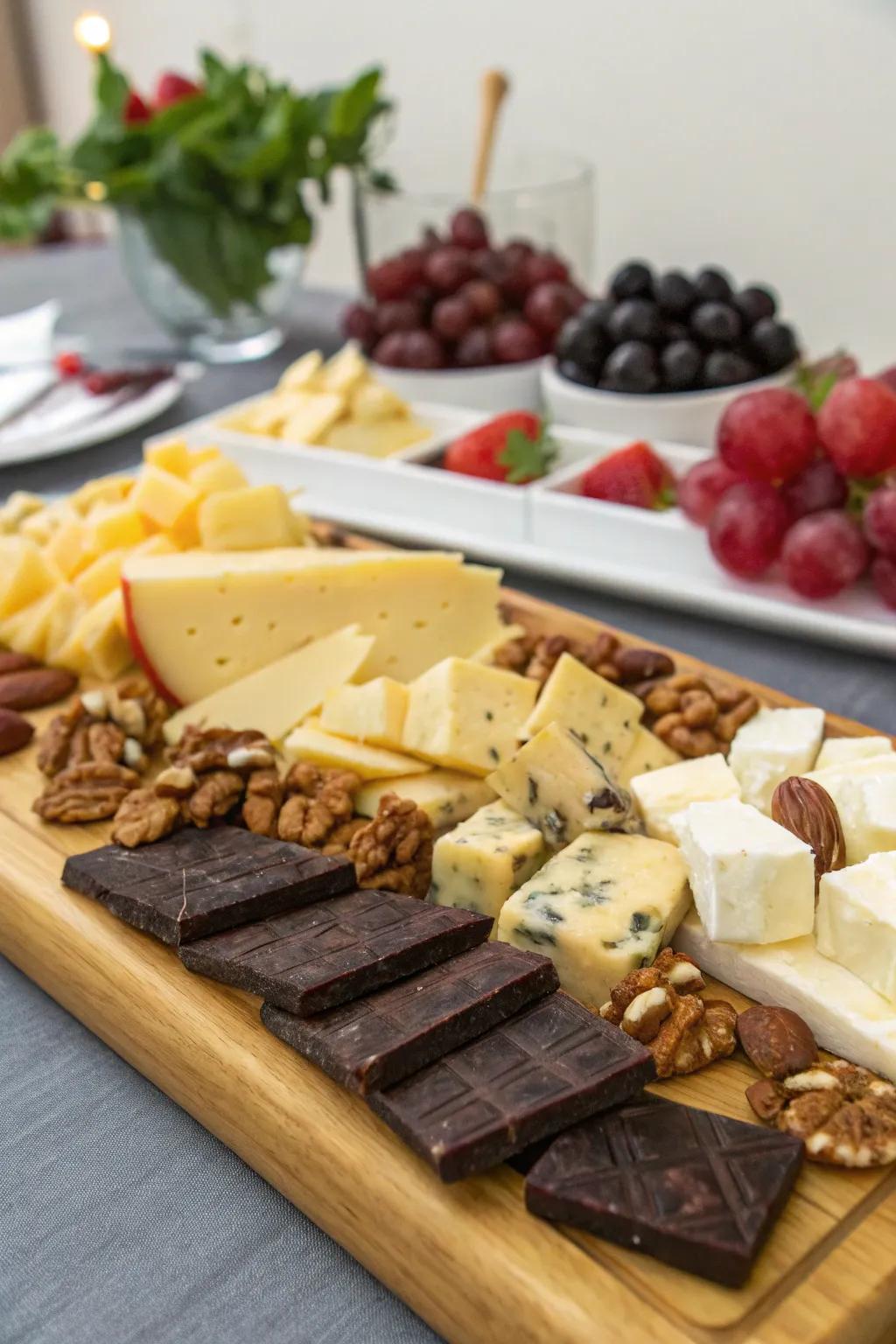 A special combination of chocolate and cheese for adventurous palates.