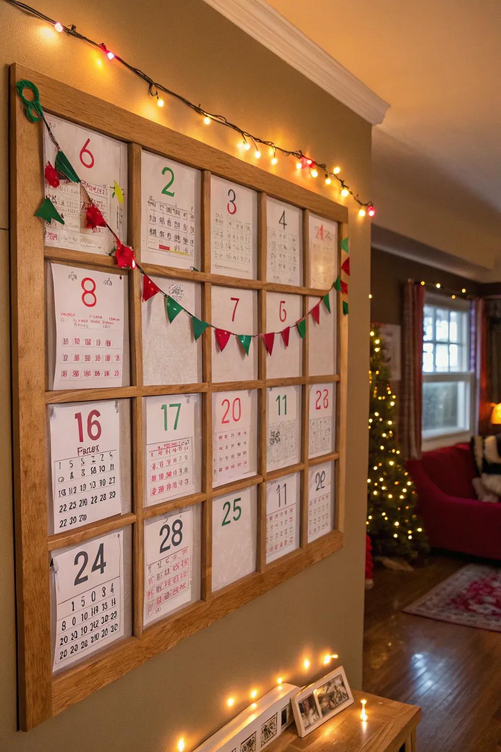 An advent calendar presents daily mathematical marvels.