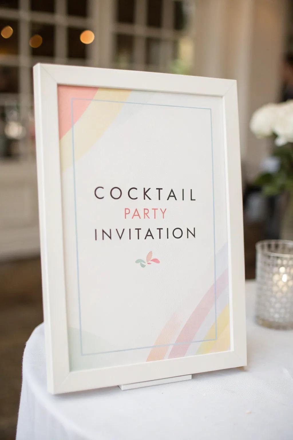 Celebrate simplicity with minimalist elegance invitations.