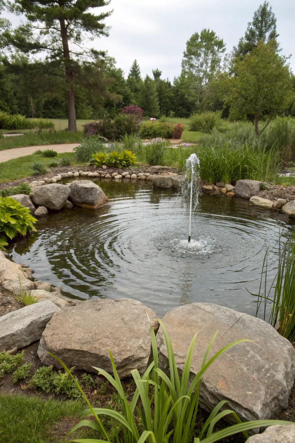 Water features add tranquility and a soothing ambiance to your garden.