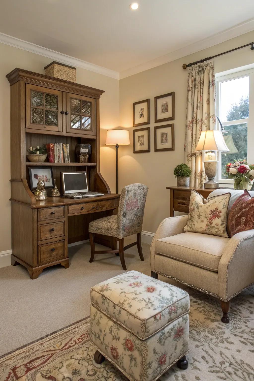 Blending workspace and living space with elegance and unity.