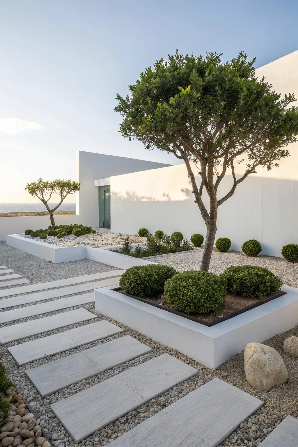 Modern minimalism offers a sleek and sophisticated look.