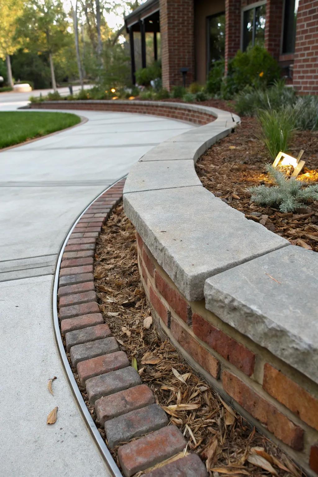 Different materials make borders truly stand out.