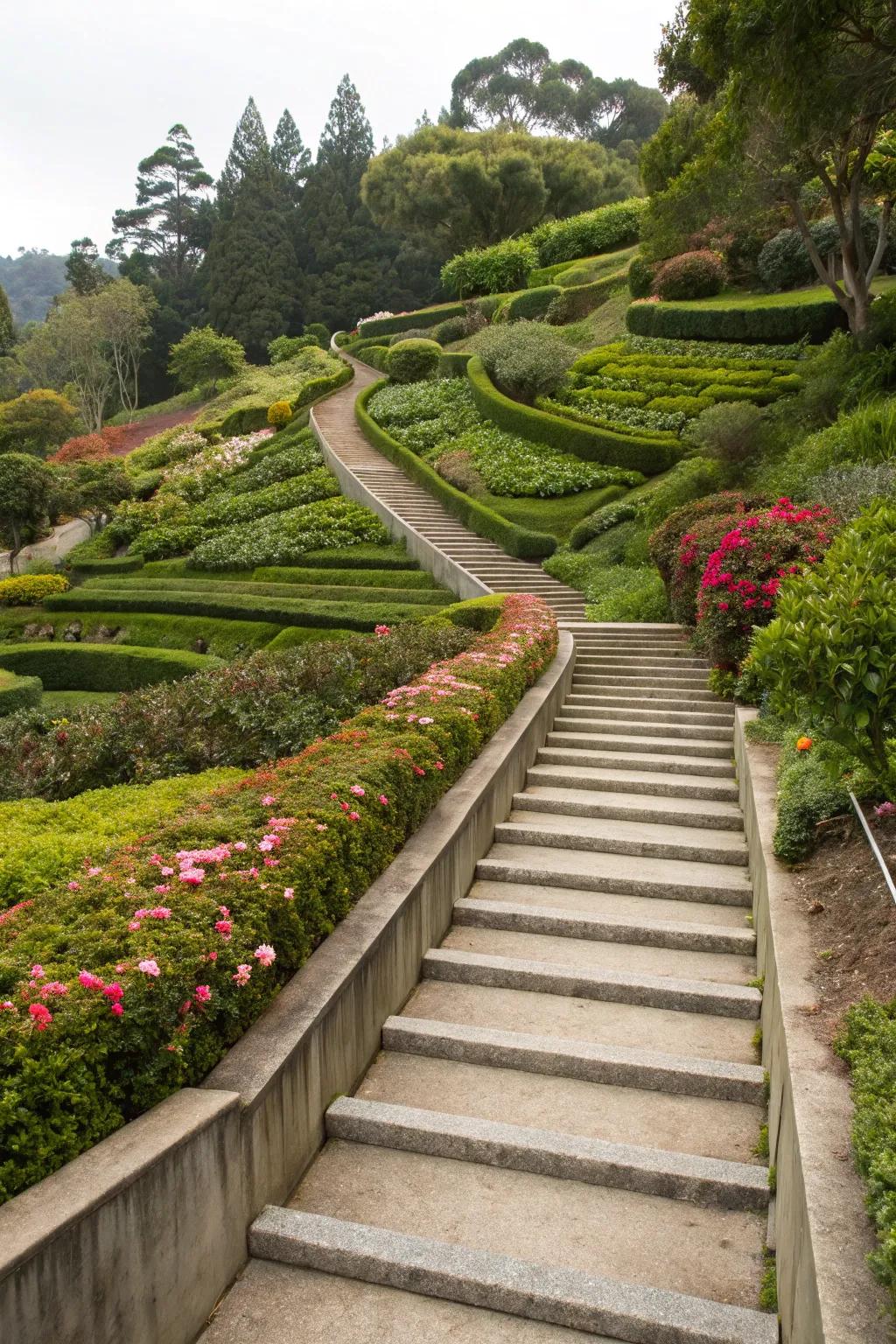 Add dimension by adding steps and changing elevation.