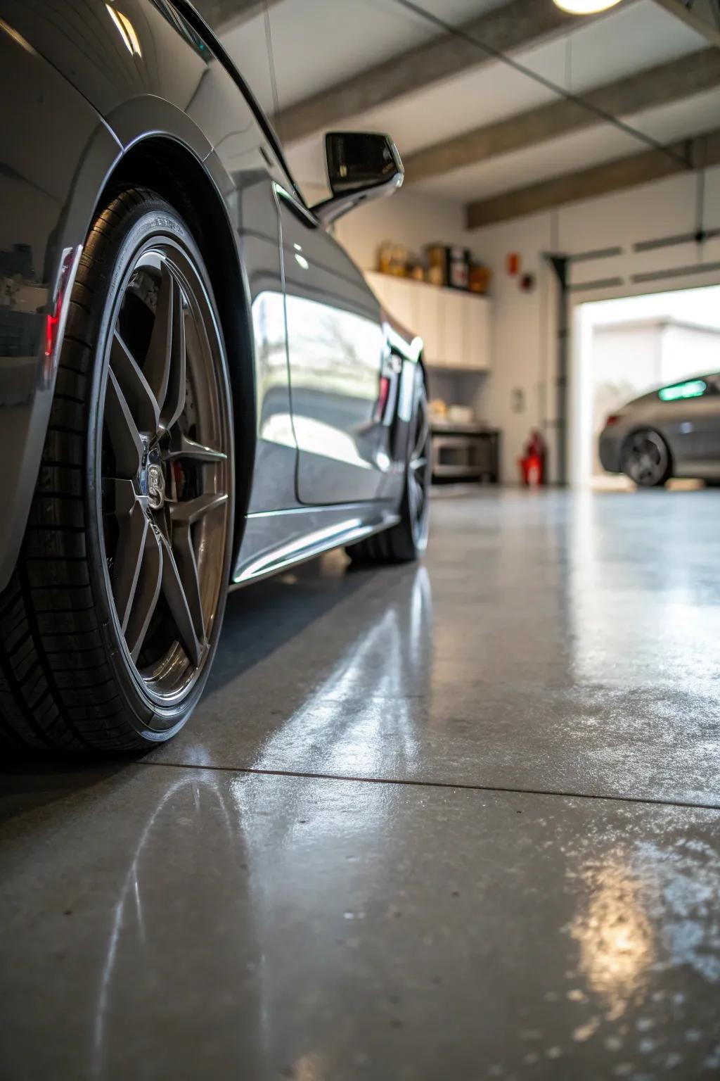 Sturdy and polished materials contribute to a premium garage finish.