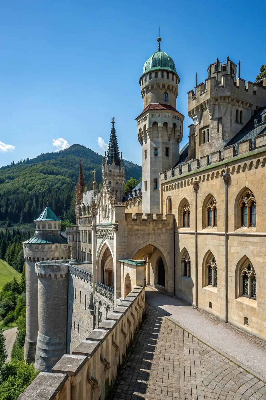 A tapestry of history manifested in fortress form.
