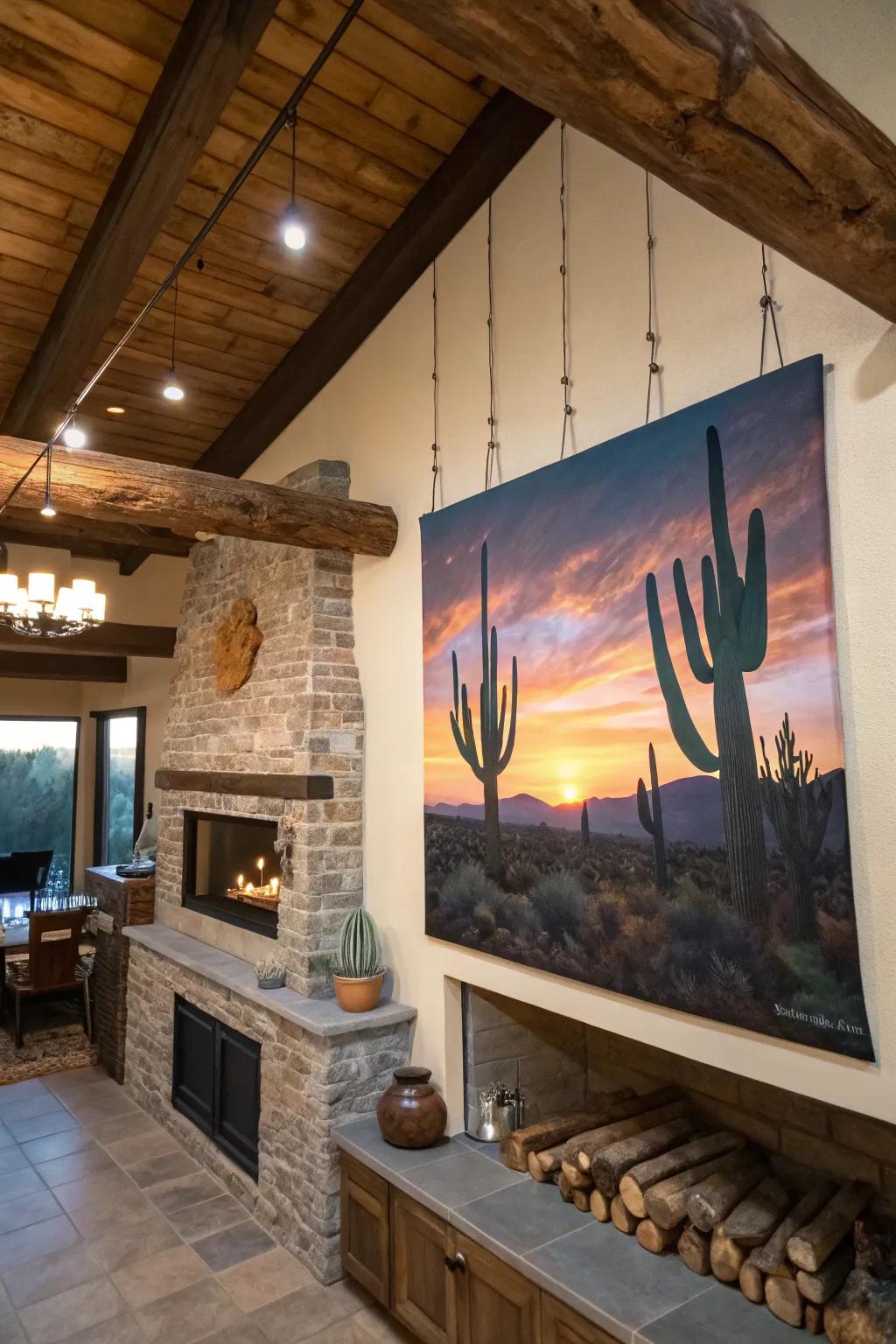 Prickly pear shapes convey a sense of the desert's allure into your space.