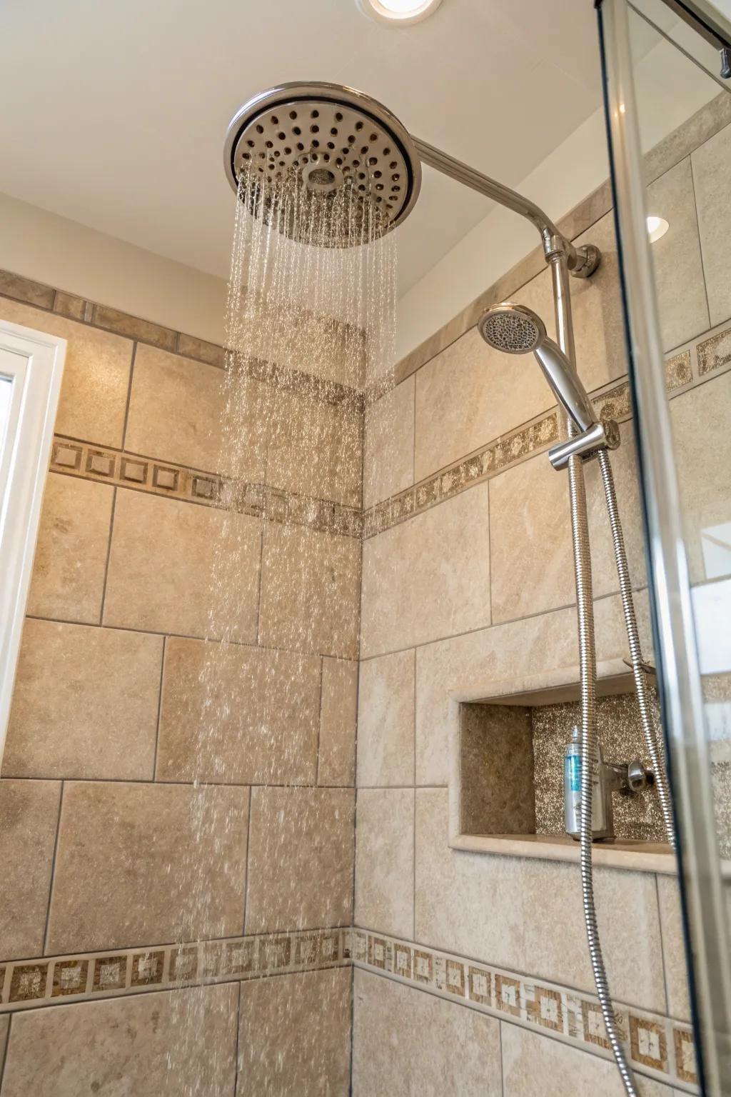 Neutral shades evoke a soothing, spa-like atmosphere in your bathroom.