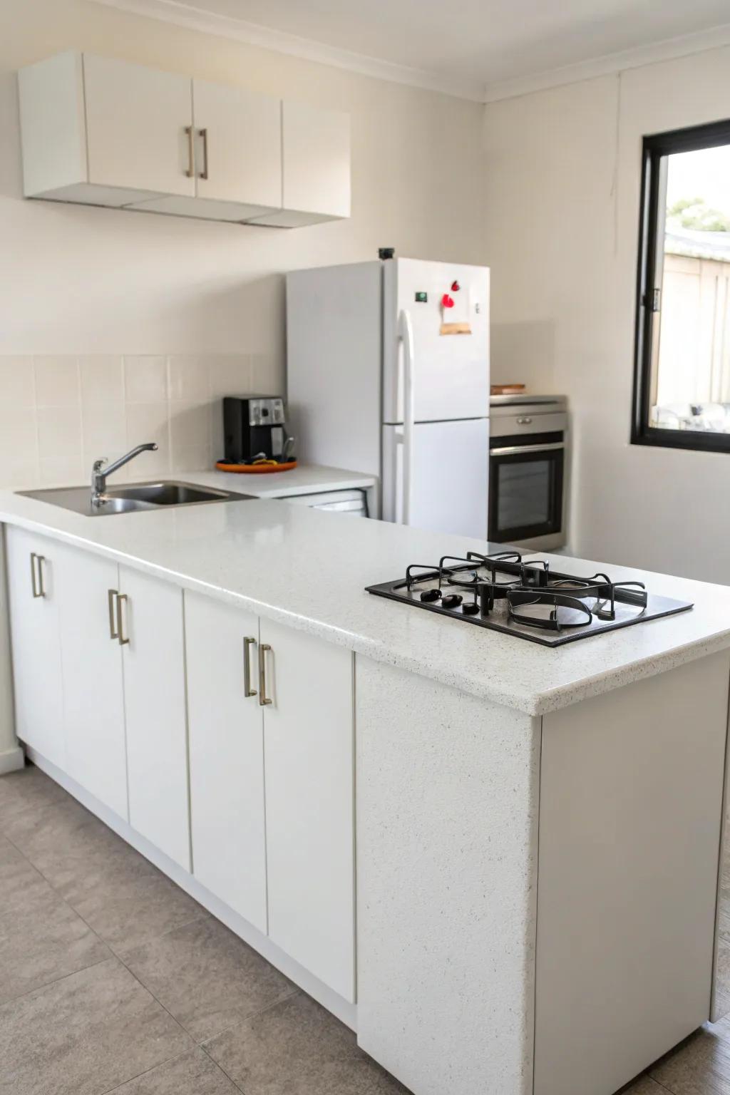 End caps that fit perfectly, giving the kitchen a smooth, stylish design.