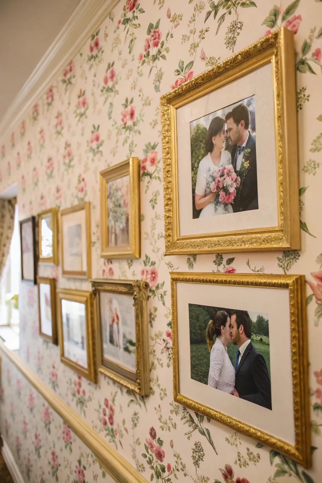 Botanical settings infuse warmth and beauty into image displays.