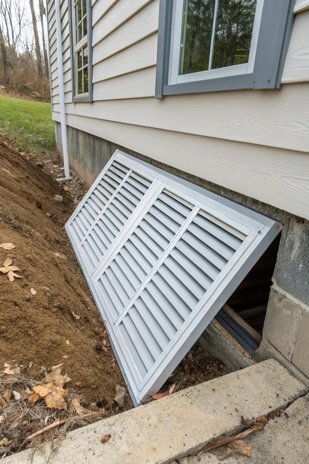 Slatted forms ensure suitable airflow and security.