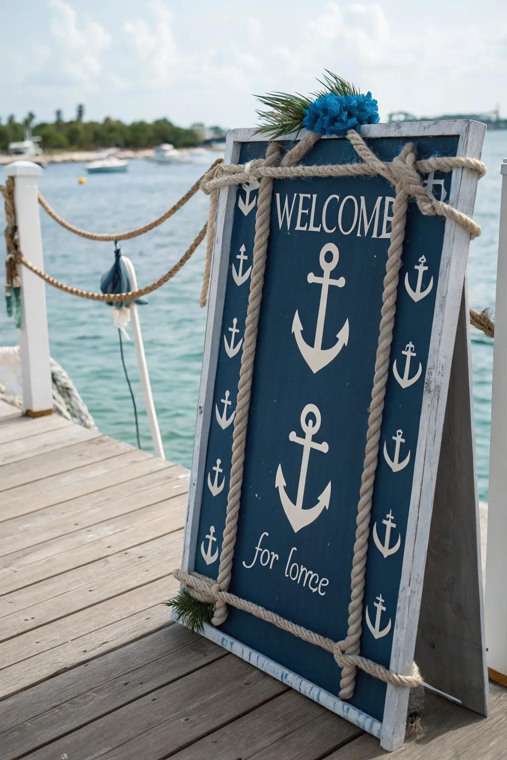 Maritime styles impart a refreshing oceanic touch to your entryway.