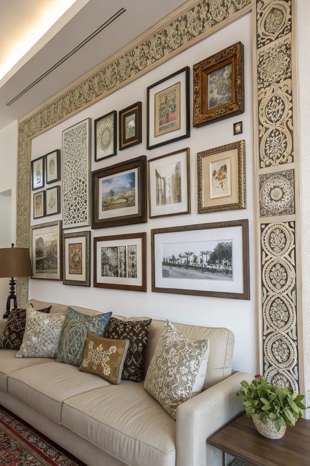 Encased designs impart sophistication and grace to areas.