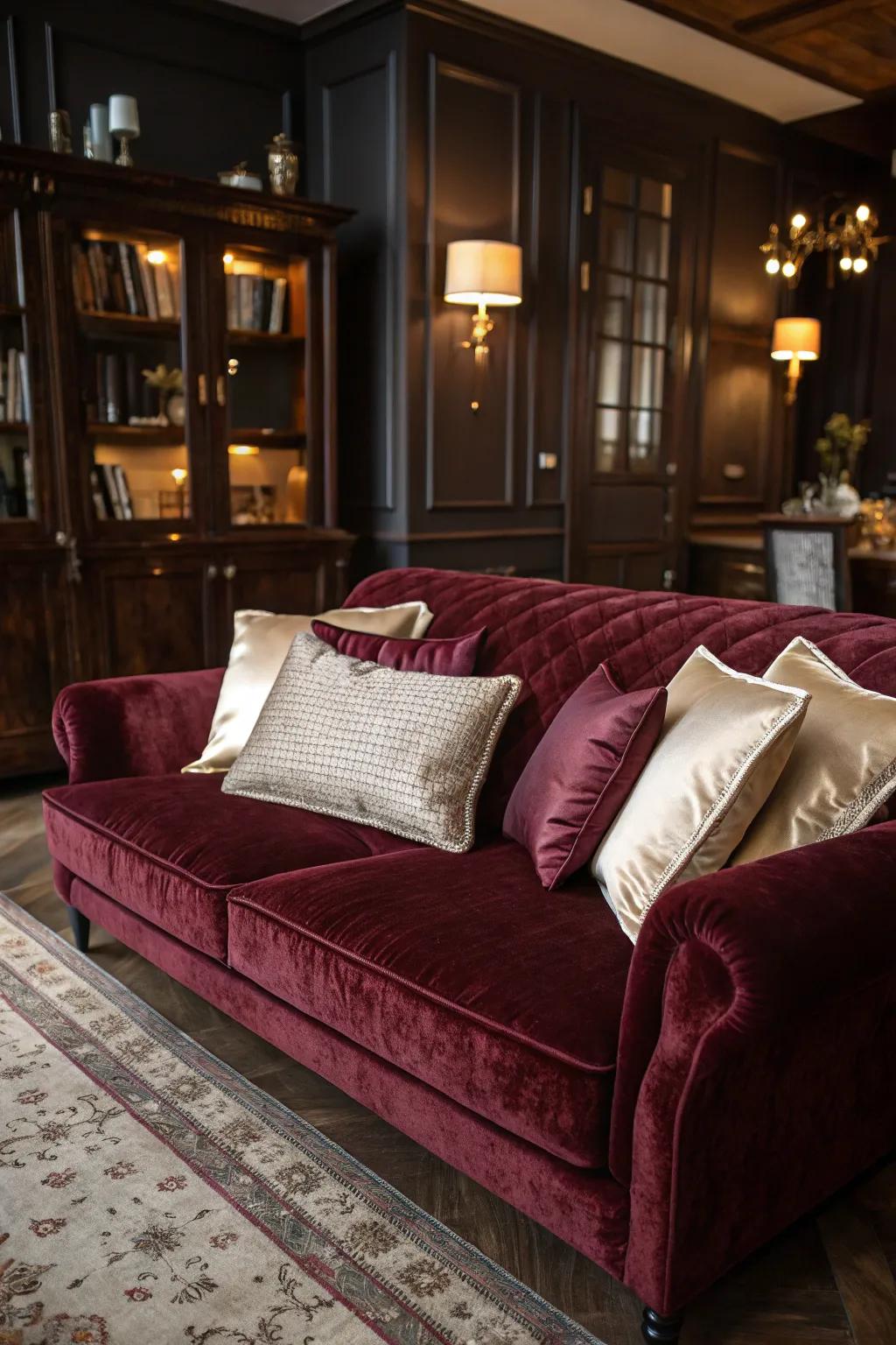 Lavish textures bring comfort and sophistication.