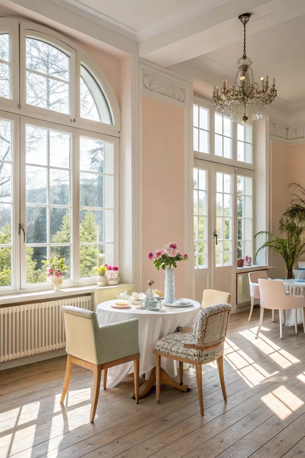 You can achieve a light, airy atmosphere by making thoughtful design decisions.