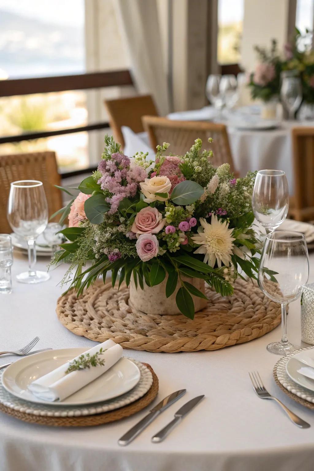 An airy design keeps your dining area open and inviting, perfect for conversation.
