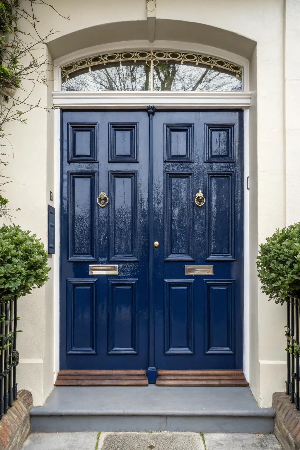 Make a statement with striking door colors that draw attention.