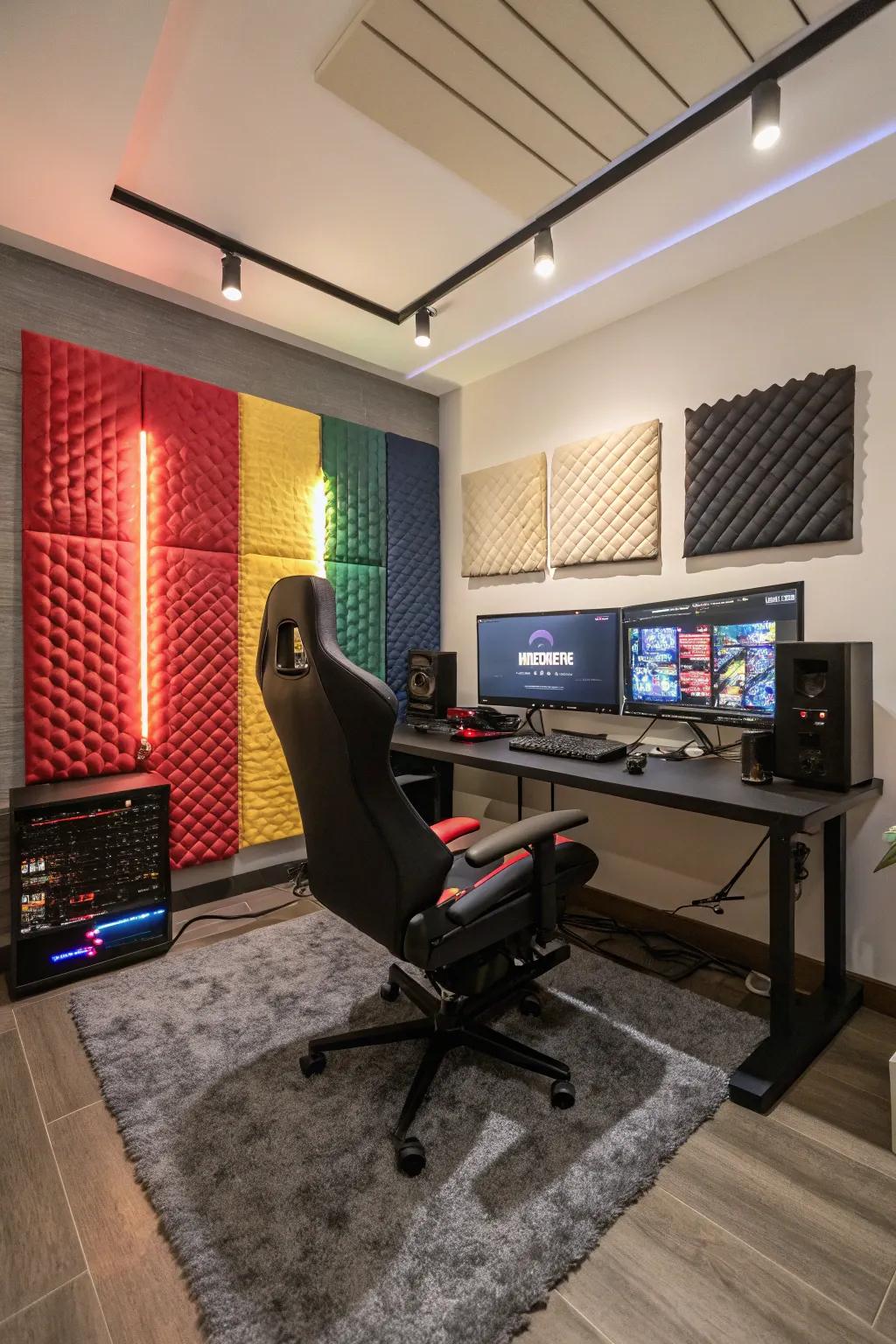 Acoustic boards elevate sound quality and append texture.