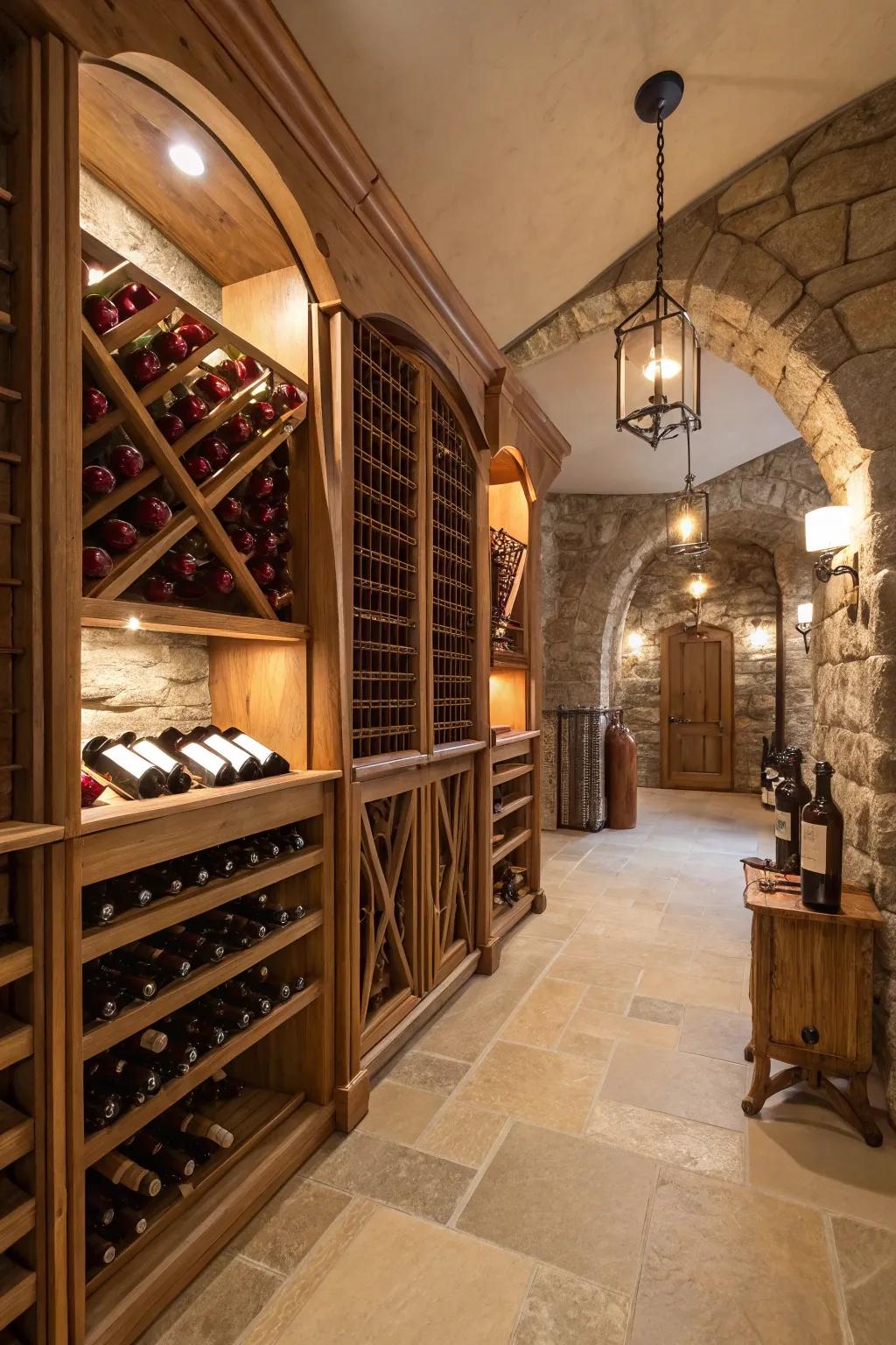 A sophisticated grape juice repository for the aficionado.