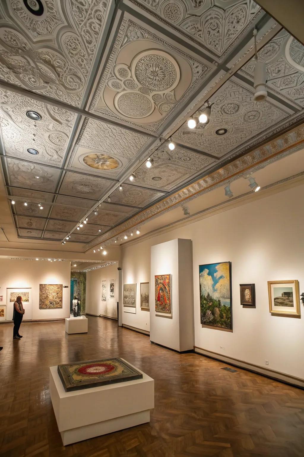 Express your creativity using imaginative ceiling squares.