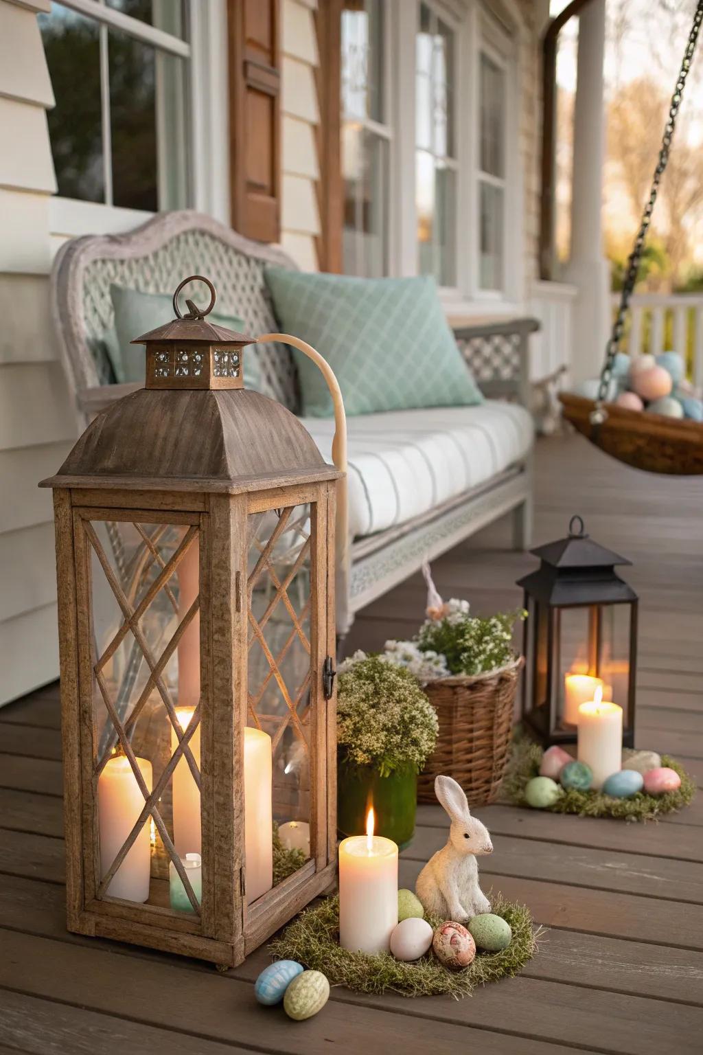 Countryside lamps foster a warm and inviting atmosphere.