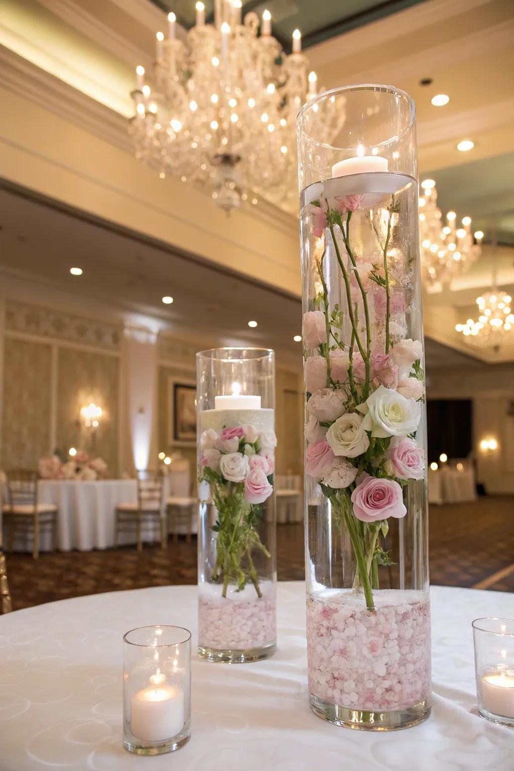Floating blooms create an ethereal and dreamlike ambiance