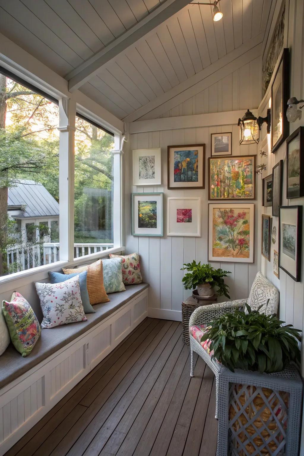 Elevate your veranda with artistic flair.