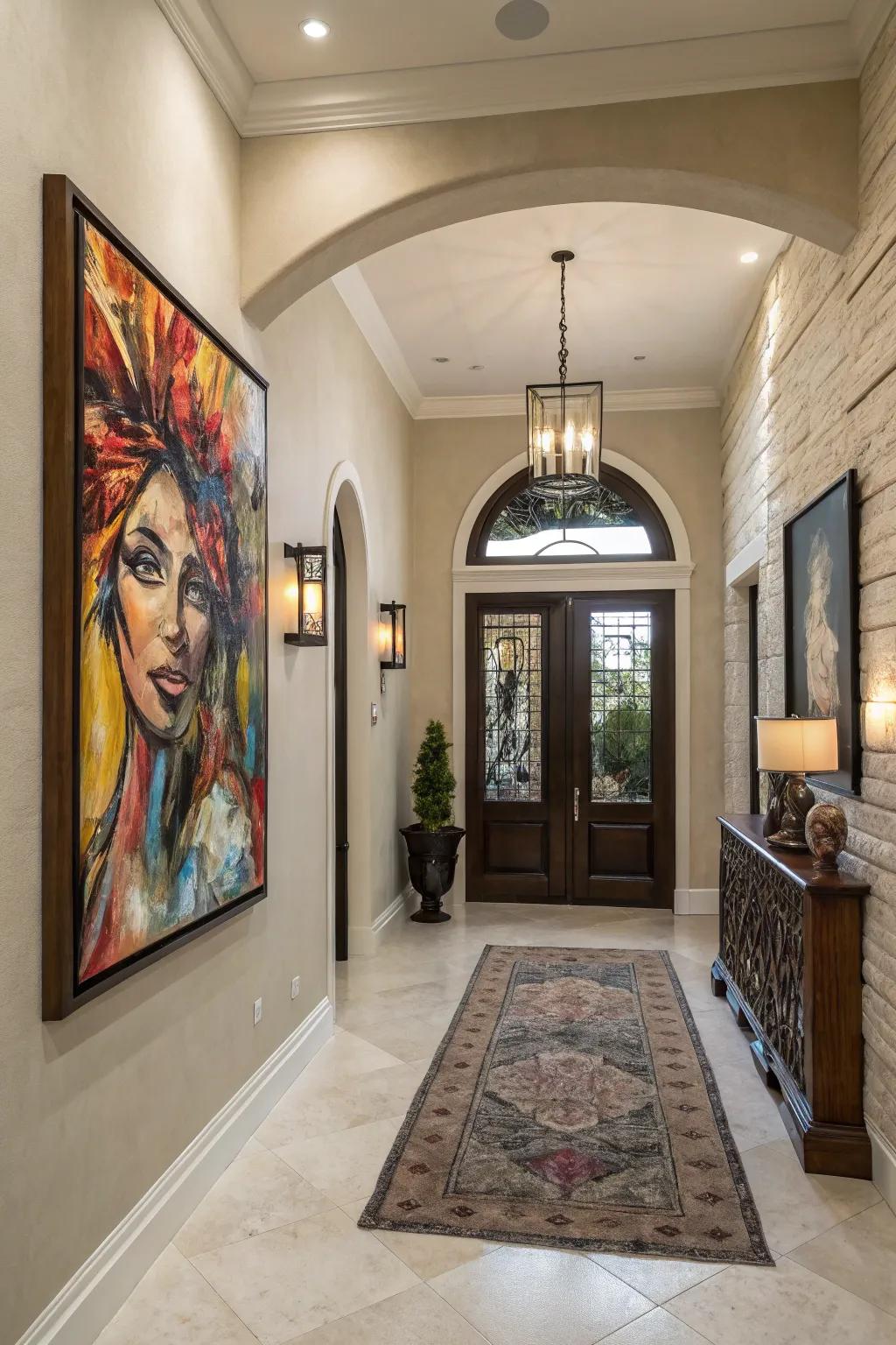 Striking art sets the tone and shows off personality.