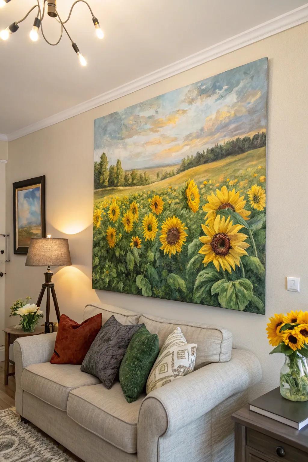 Sunflowers provide enduring cheer to fall days.