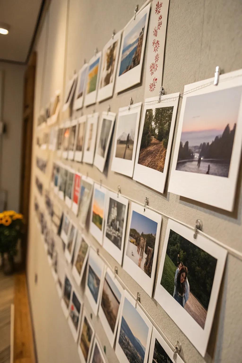 Laid-back Instant Prints-style photo exhibit.