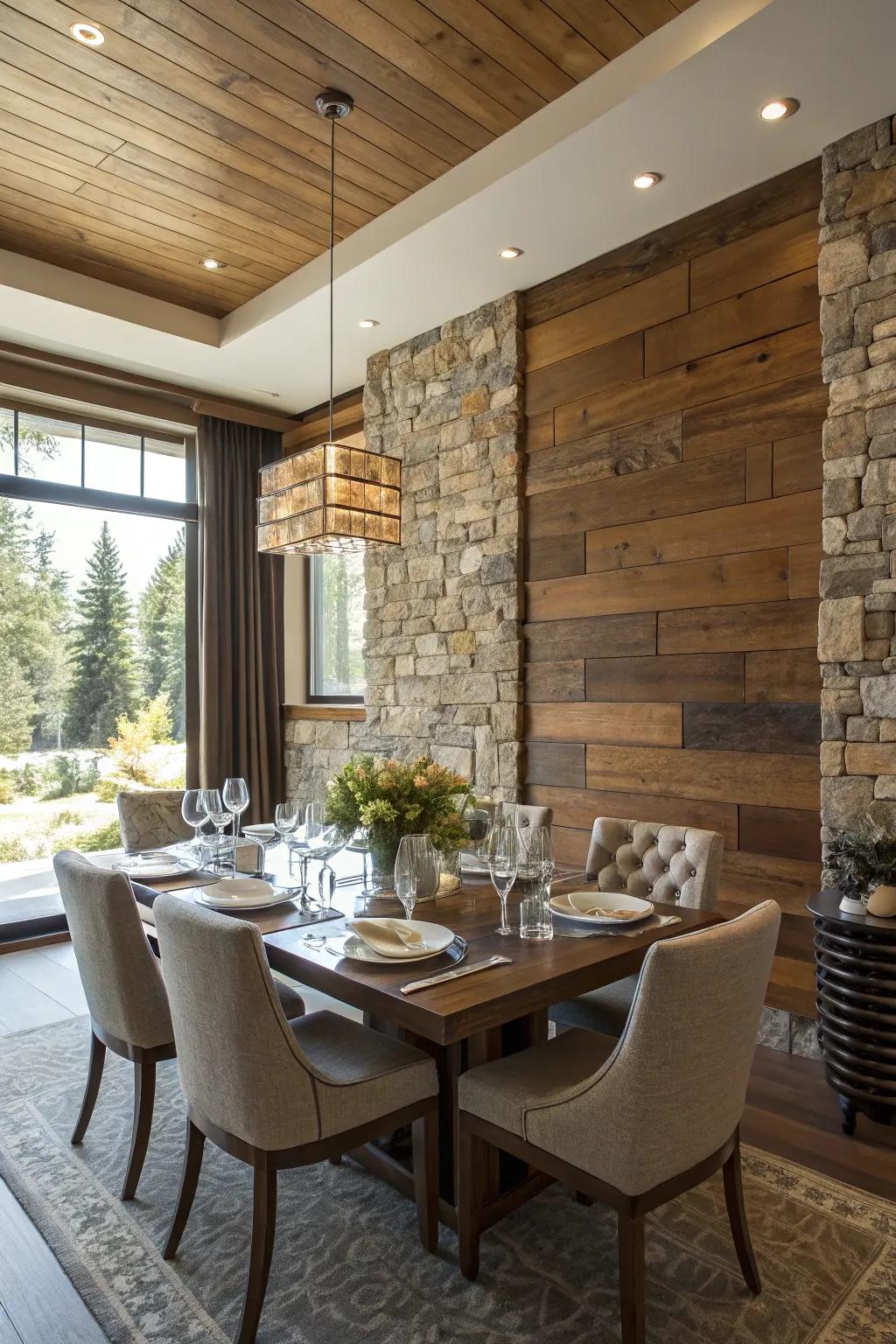 Blending textures adds depth to your setting.