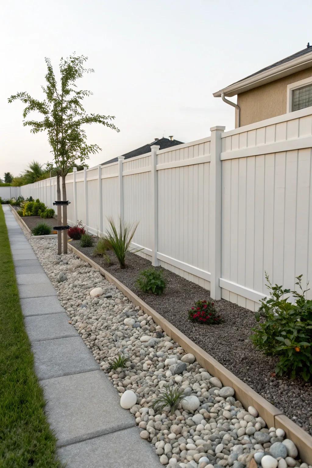 Gravel borders provide simplicity and low-maintenance sophistication.
