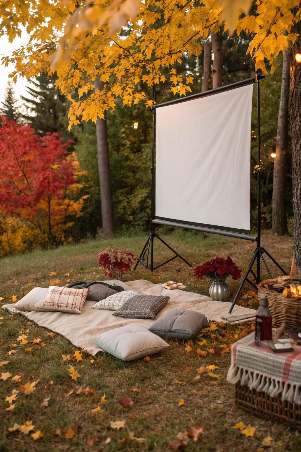 An open-air film soiree under the constellations is a fall favorite.