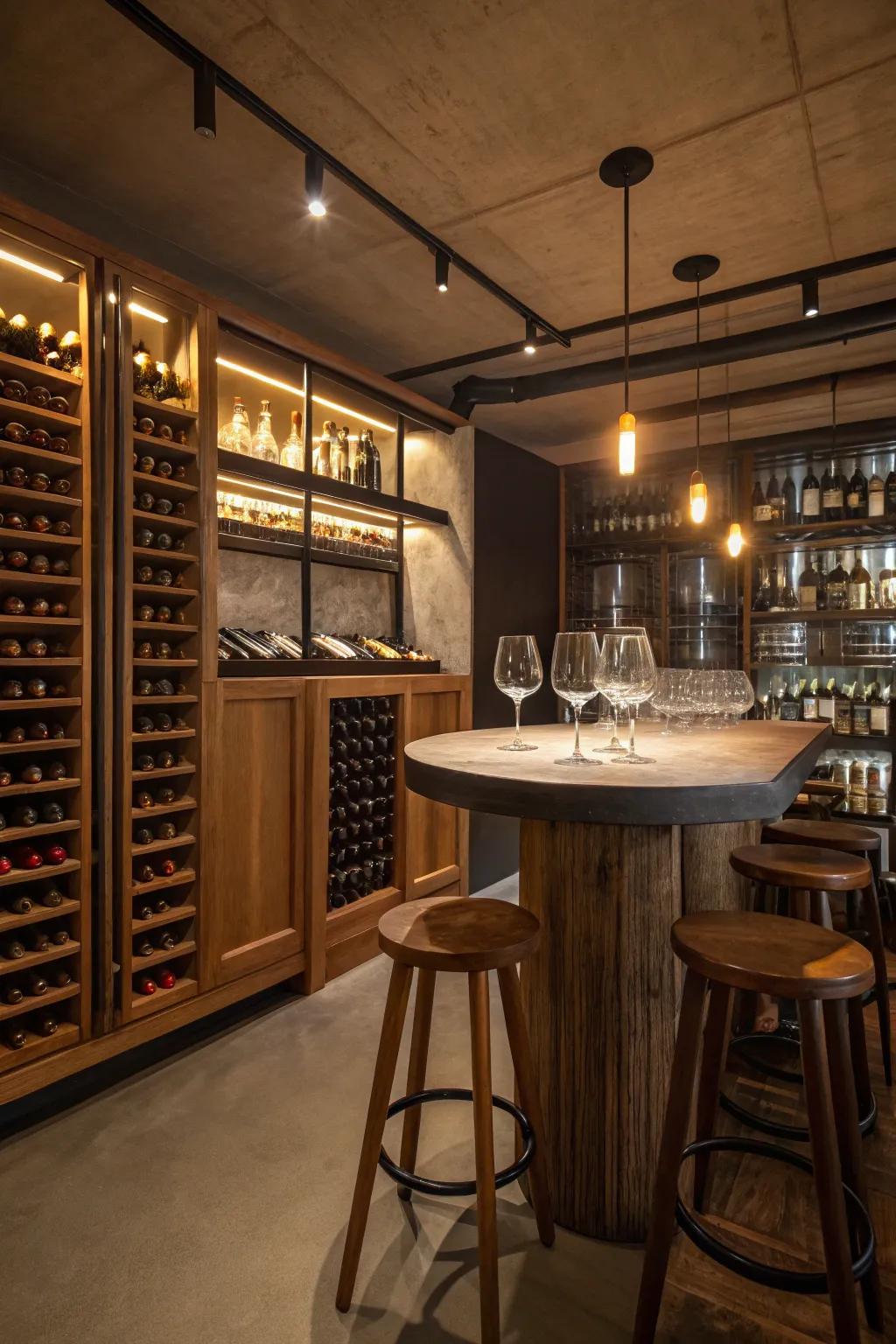 Indulge in a wine cellar dream right in your basement.