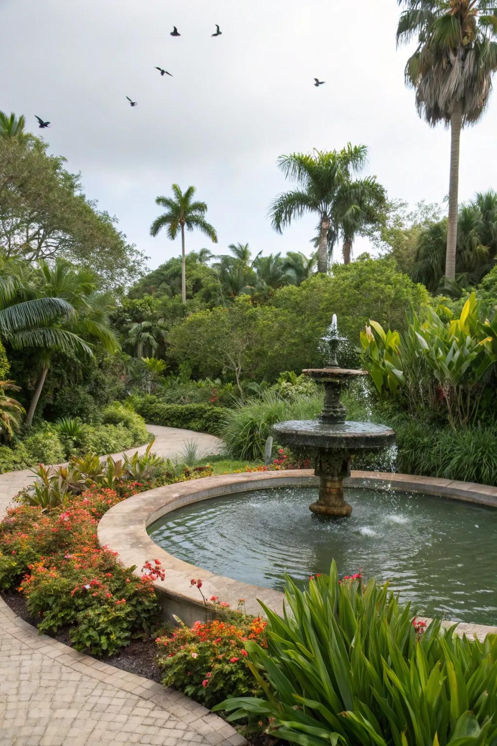 A water feature introduces a peaceful presence to your landscape.