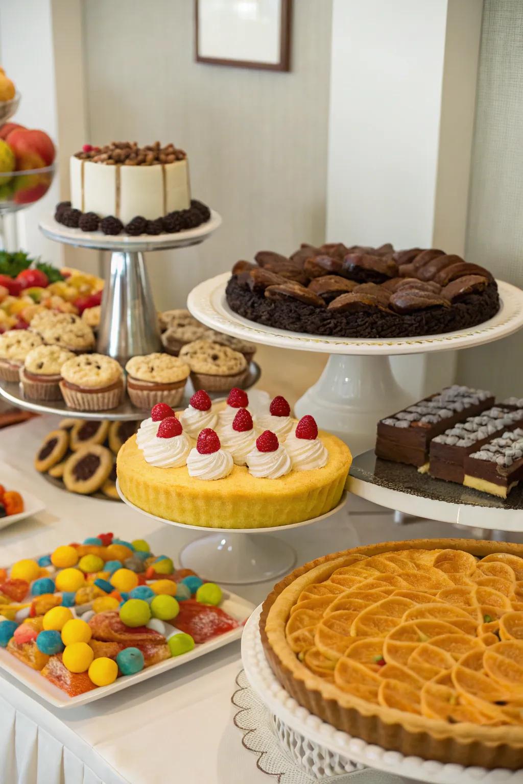 An alluring treats corner presenting an array of sweet temptations.