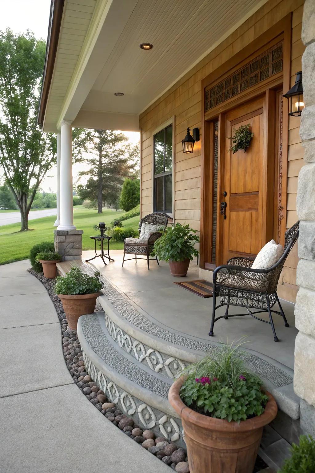 Ornamental trims frame your porch perfectly.