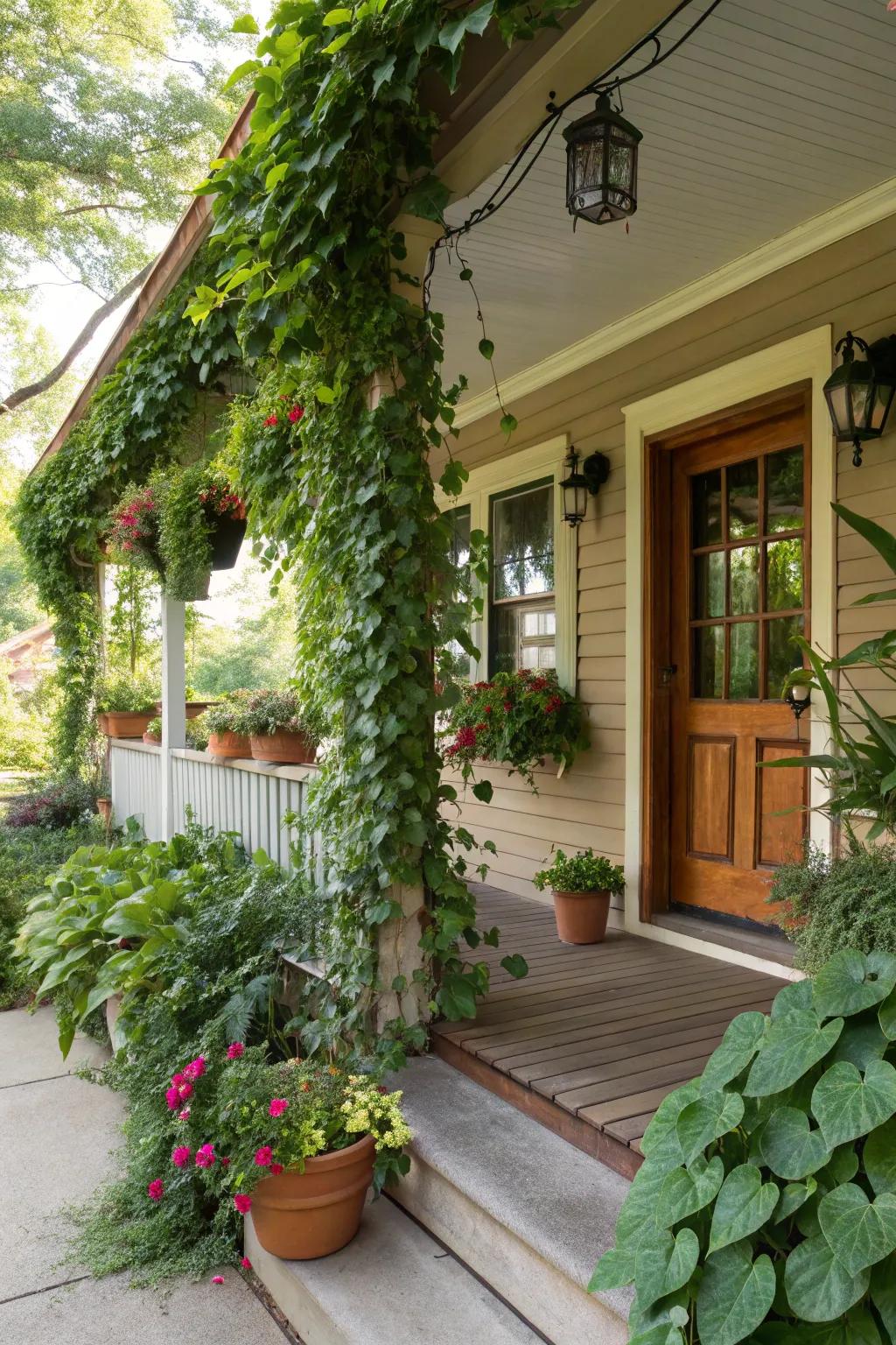 A plant-filled porch is a natural sanctuary.