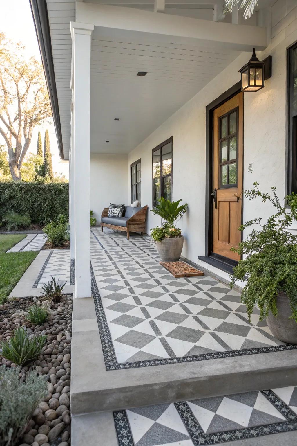 Geometric configurations create a striking statement.