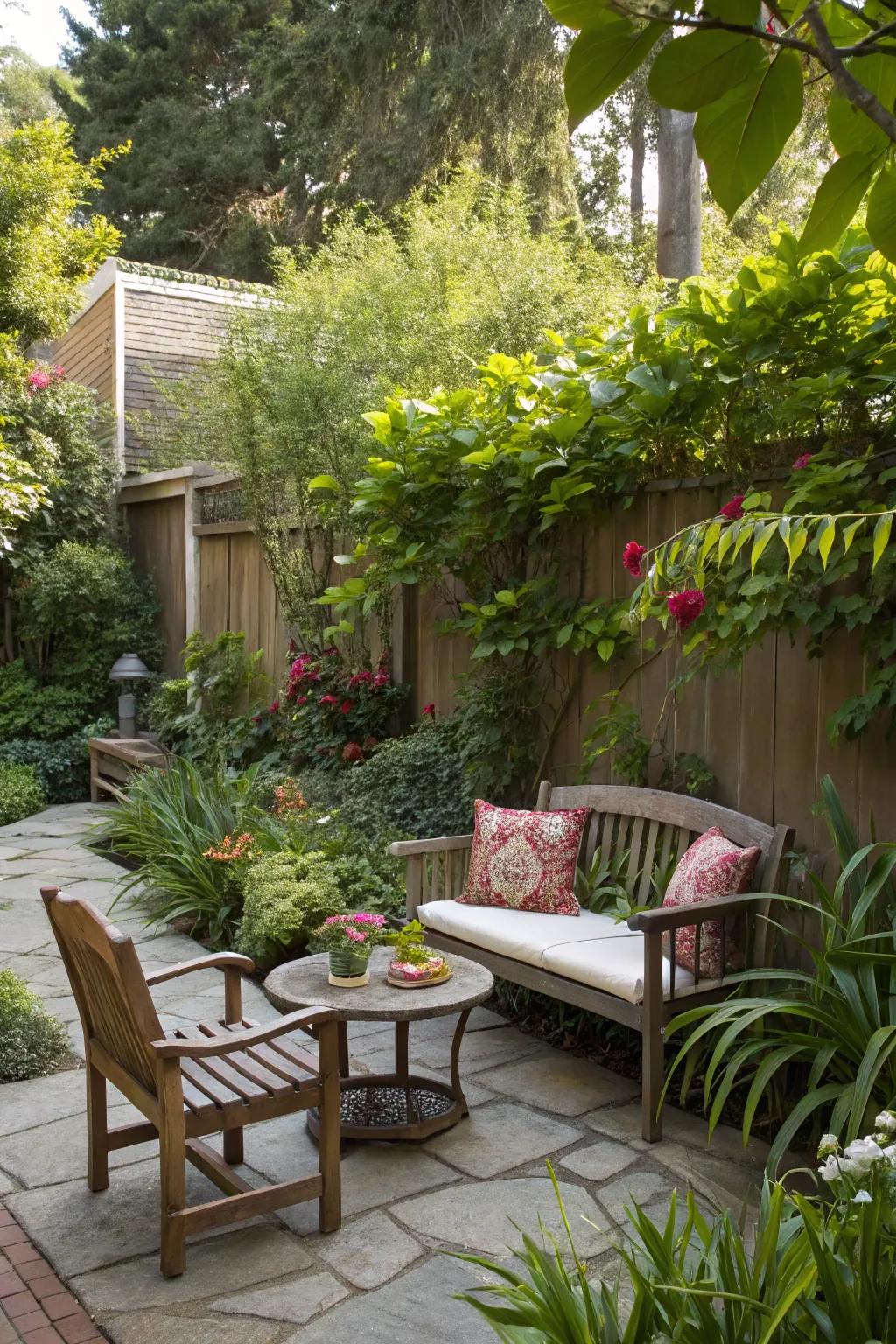 Increase privacy and beauty with verdant green borders.