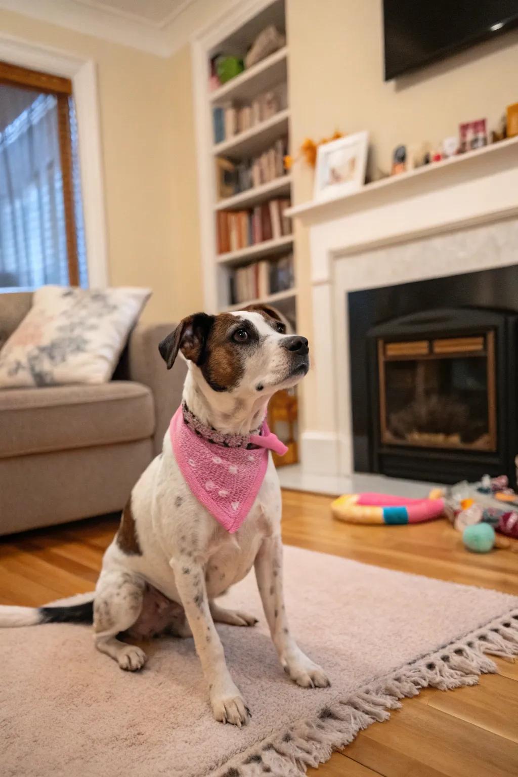 Even pets can partake in the gender reveal festivities!