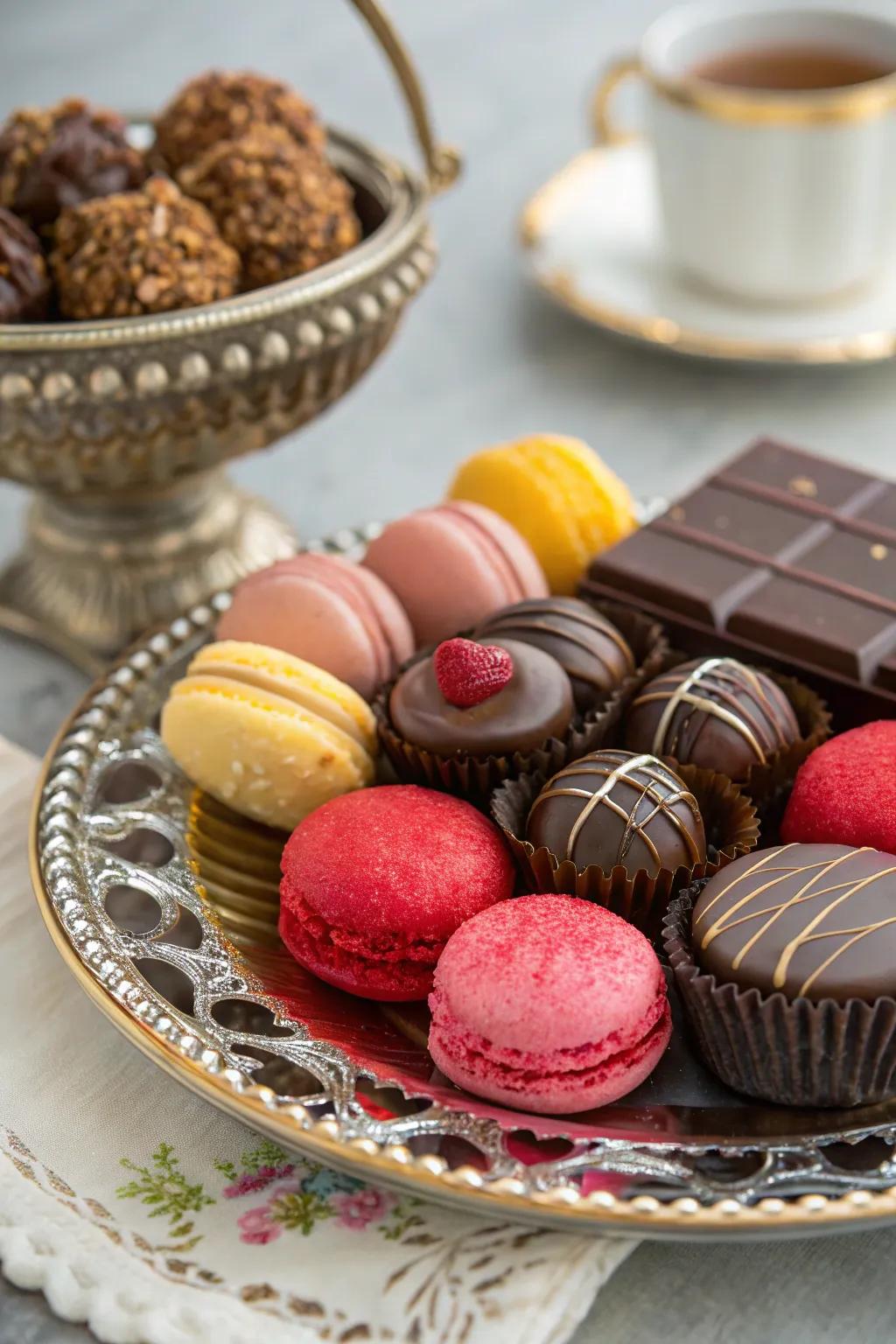 A charming array of sweet delights for dessert lovers.