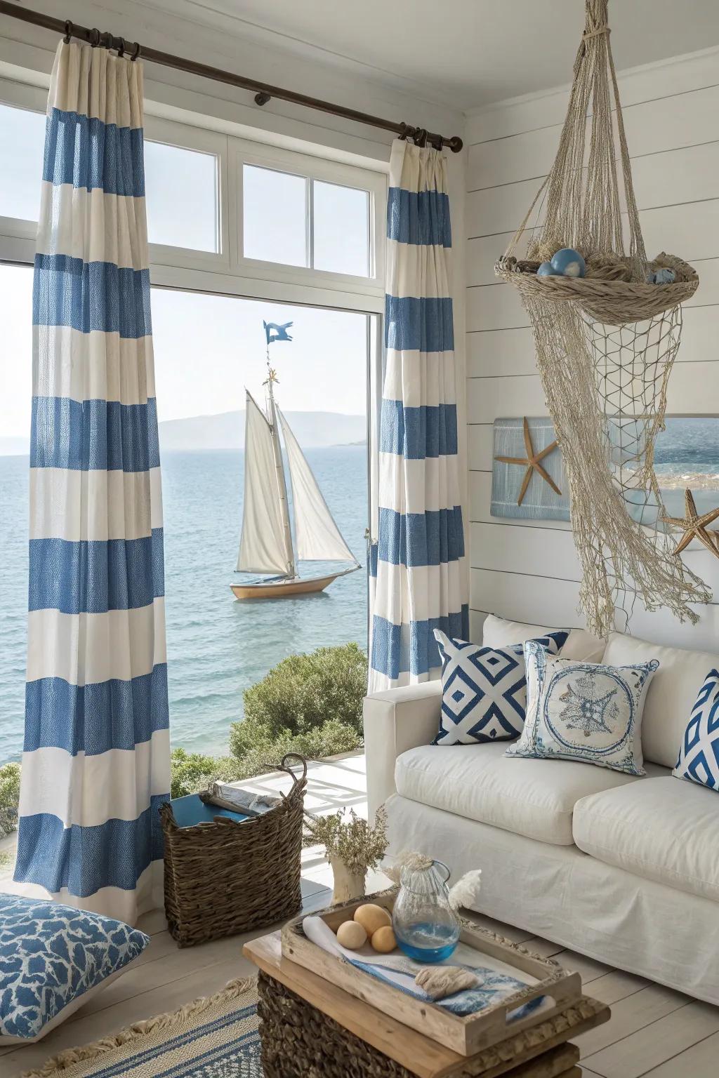 Seaside and maritime themes amplify the Greek seaside charm.