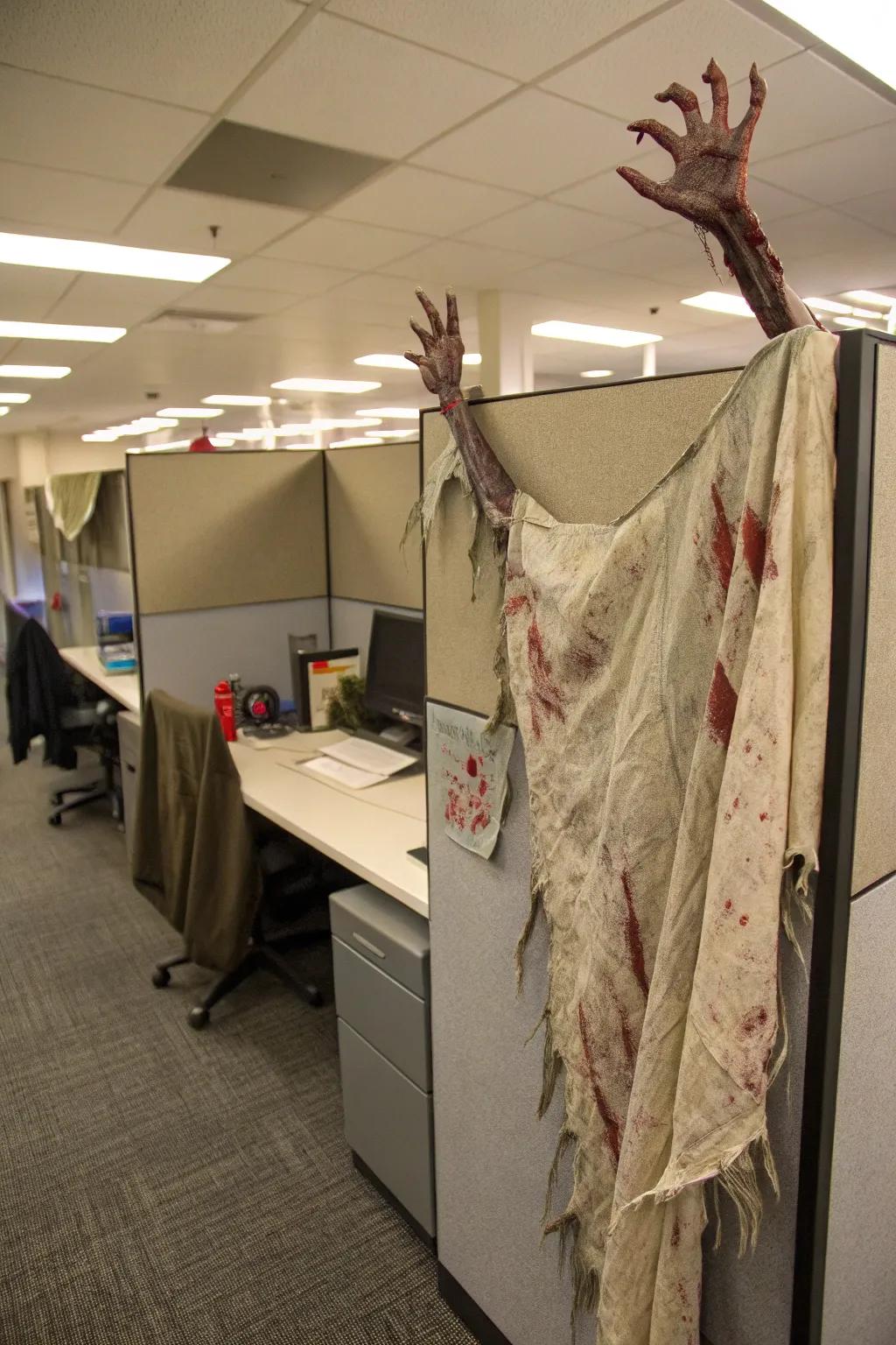 Survive the zombie apocalypse with creative and creepy decor.