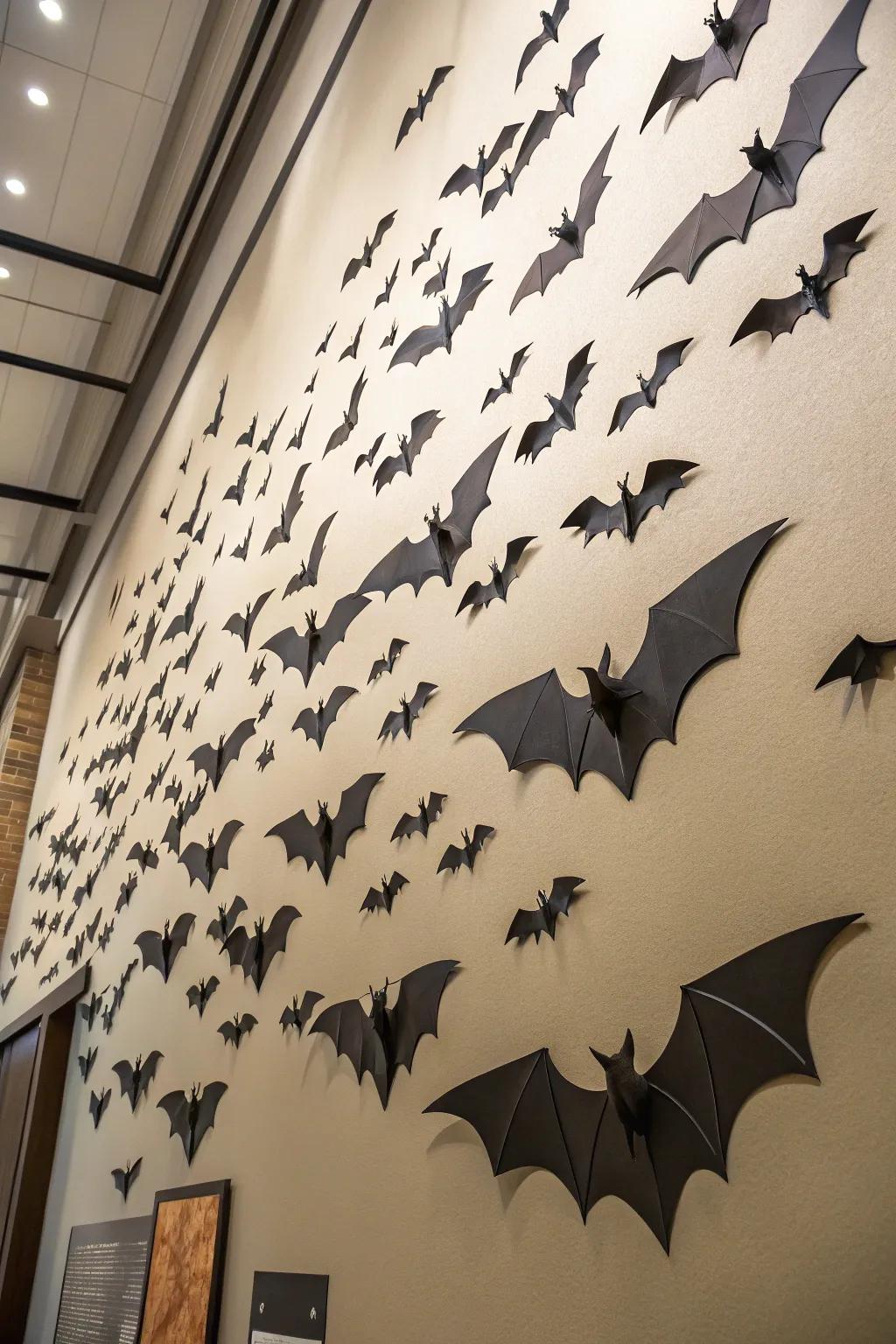 A 3D night flyer group makes for a striking Halloween display.