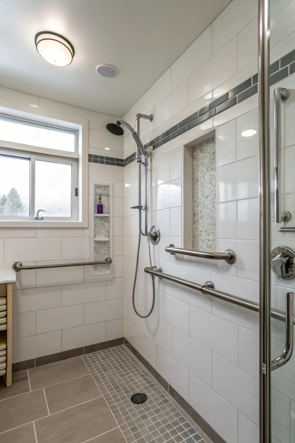 Ensure safety by placing the aqua sprayer near grab bars.